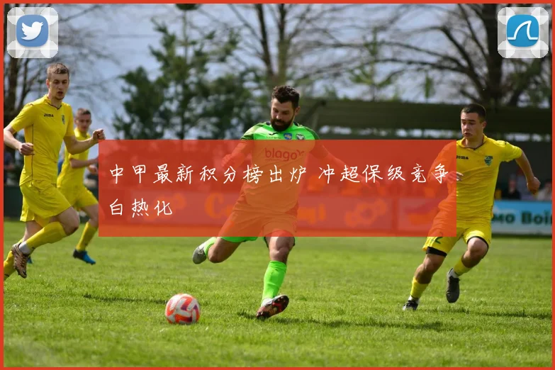 中甲最新积分榜出炉 冲超保级竞争白热化